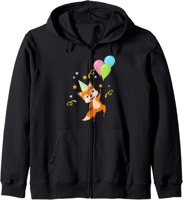 Waldbewohner Geburtstag Waldtier Tierfreund Kinder Fuchs Kapuzenjacke
