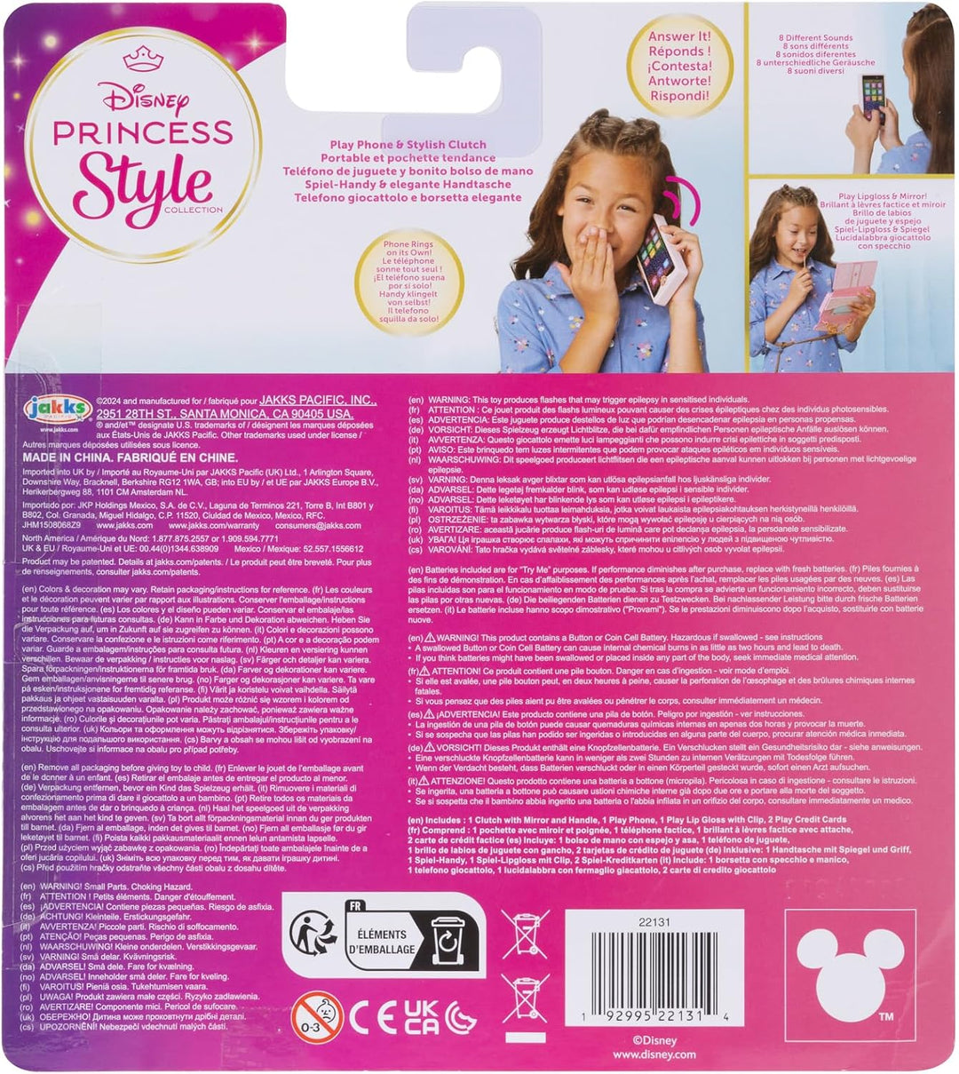 Disney Princess - Style Collection - Spieltelefon &amp; stylische Tasche - enthält Spieltelefon, Spiel-L