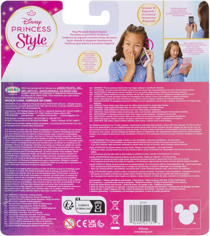 Disney Princess - Style Collection - Spieltelefon &amp; stylische Tasche - enthält Spieltelefon, Spiel-L