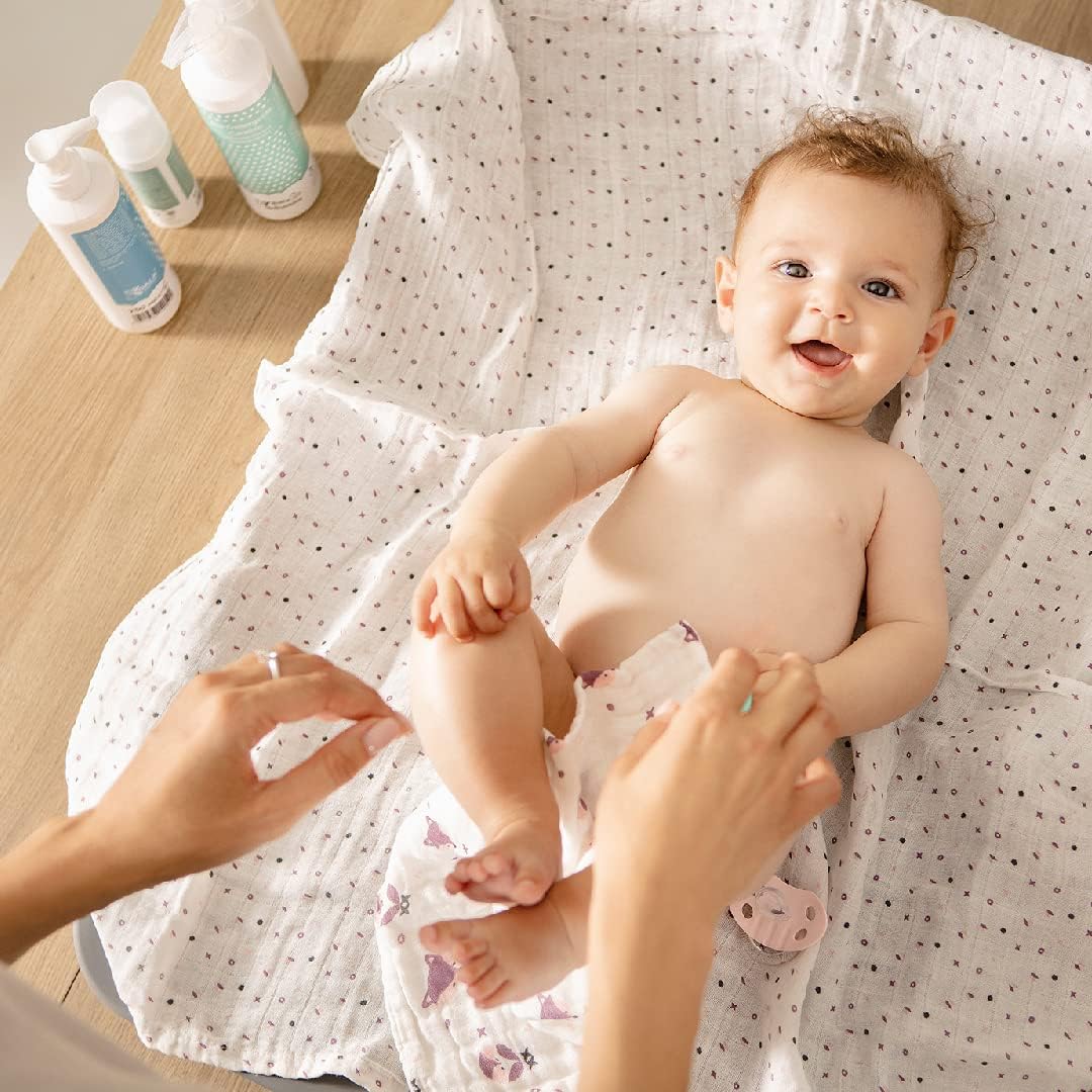 KOALA BABYCARE - Neugeborenes Musselin 80x80 cm - Packung mit 3 Stück - Neugeborenen-Baumwolldecke -