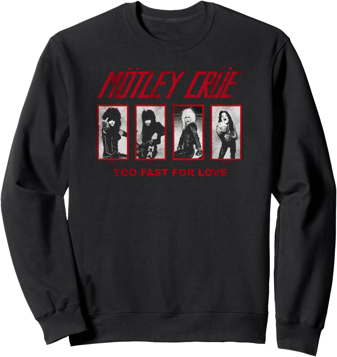 Mötley Crüe – 81 Too Fast For Love Group Grid Sweatshirt
