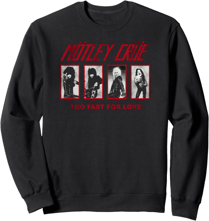 Mötley Crüe – 81 Too Fast For Love Group Grid Sweatshirt