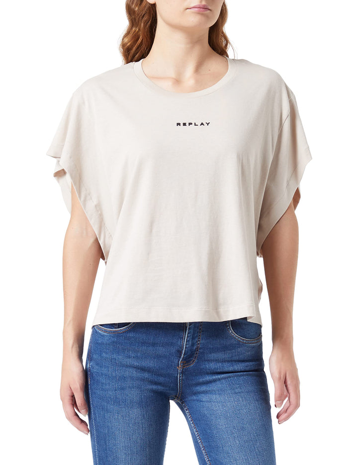 REPLAY Damen T-Shirt S 984 Sand, S 984 Sand