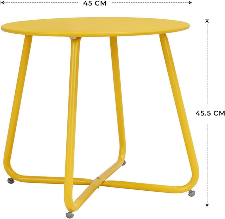 Grand Patio Beistelltisch, Verschiedenen FarbenKaffeetisch, Leicht, Stabil, Einfacher Aufbau, Kleine