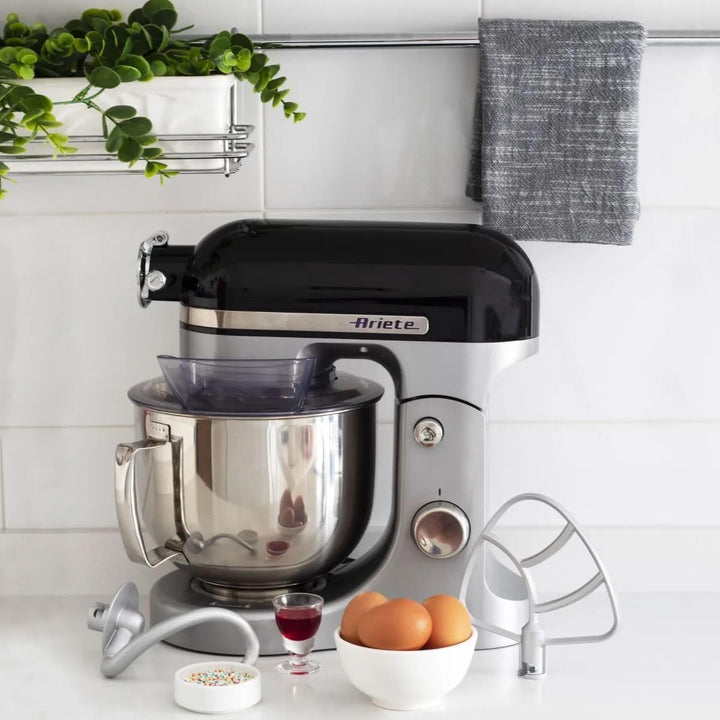 Ariete 1589 Moderna Planetaria Knetmaschine, 1600 Watt, 11 Geschwindigkeiten, 5,5 Liter, 3 Zubehörte
