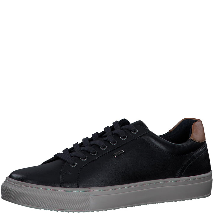s.Oliver Herren Sneaker flach aus Leder zum Schnüren 44 EU Navy, 44 EU Navy