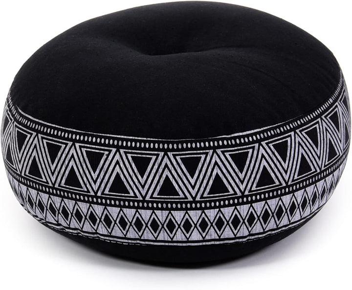 Leewadee Meditationsset Yogaset aus Meditationskissen Zafu und Kleiner rollbarer Sitzmatte Zabuton Ö