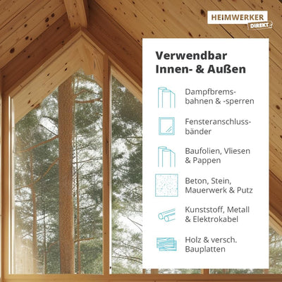 4x Alfa Folienkleber bauelastisch 315 Gramm Profi-Qualität Dampfbremsfolien und Fensteranschlussbänd