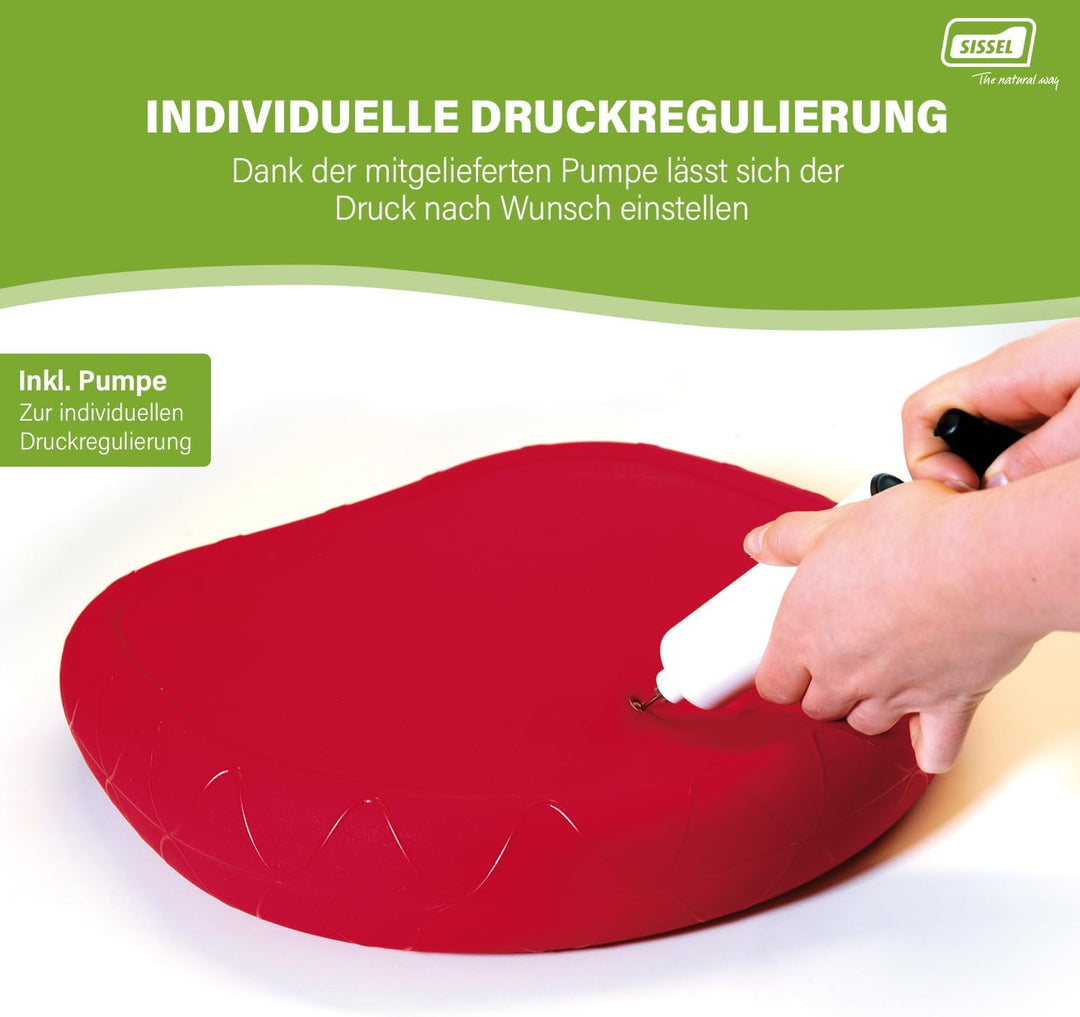 SISSEL SITFIT Plus, Luftgefülltes Sitzkissen, Balance und Sitzhaltung , Ø 37 cm, schwarz Schwarz Sin