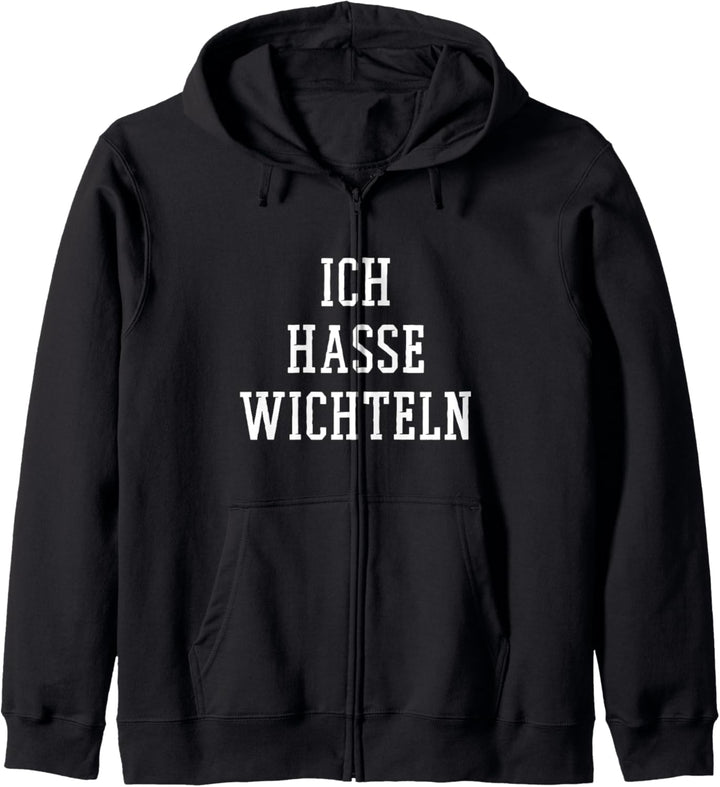 Weihnachtswichteln ICH HASSE WICHTELN Kapuzenjacke