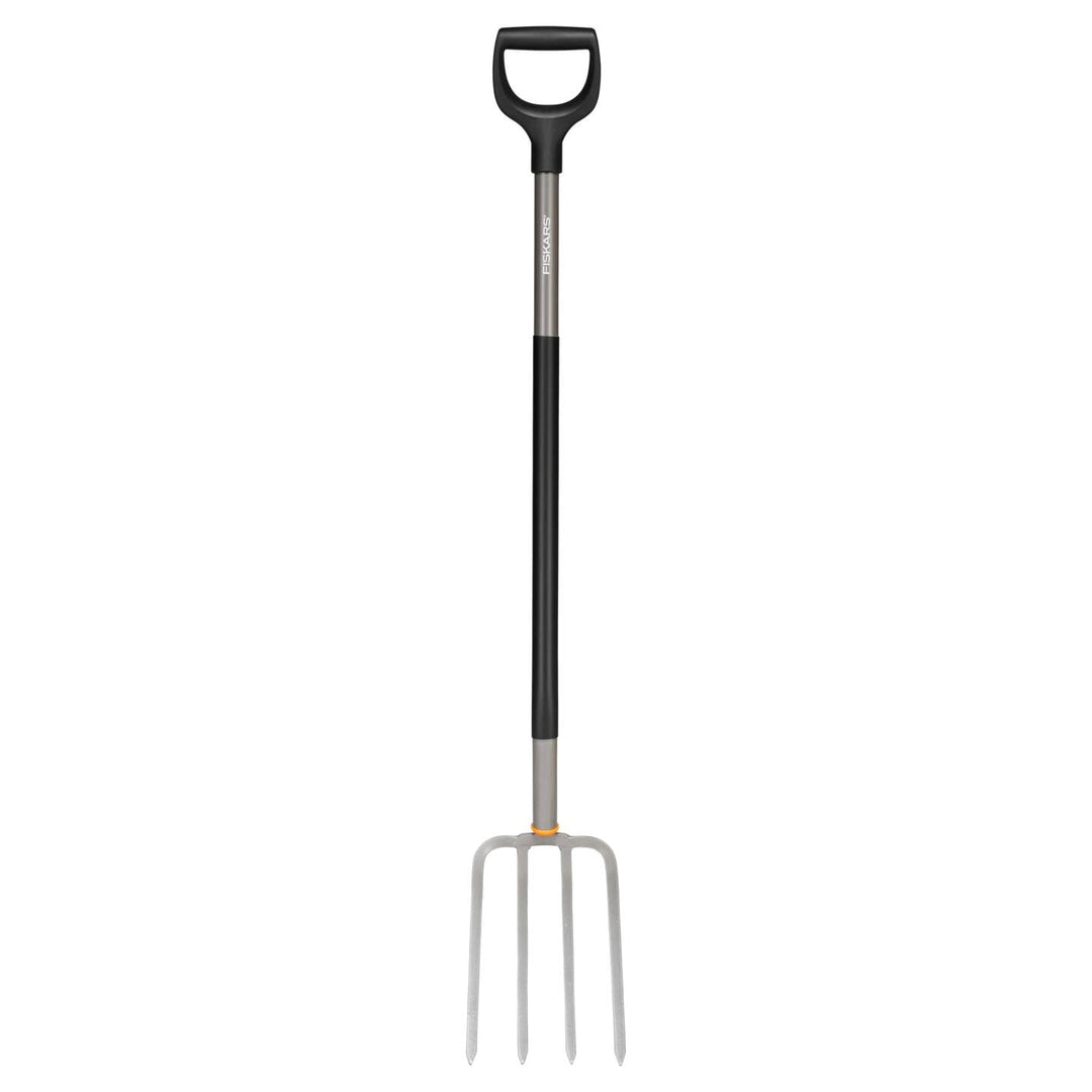 Fiskars Spatengabel für Harte, steinige Böden, Mit 4 Zinken, Länge: 132 cm | Hochwertiger Borstahl,