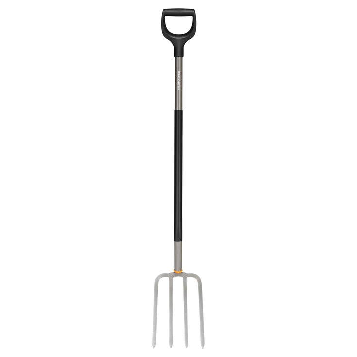 Fiskars Spatengabel für Harte, steinige Böden, Mit 4 Zinken, Länge: 132 cm | Hochwertiger Borstahl,