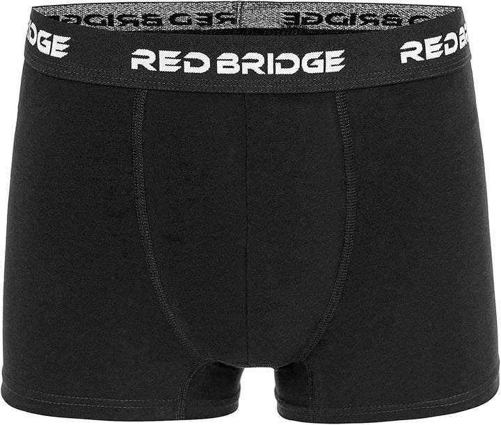 Redbridge Herren Boxershorts Set – 6er Pack enganliegende Unterhosen aus Baumwolle – Elastischer Bun