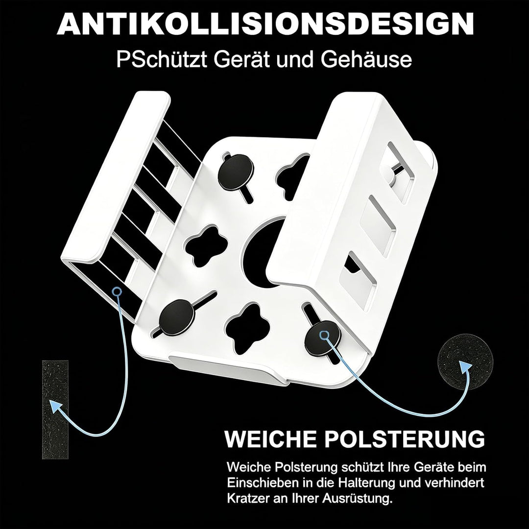 Wandhalterung für Mac mini M4/M4 Pro | Host-Aufbewahrungsbox unter dem Bürotisch, VESA-Wandmontage,