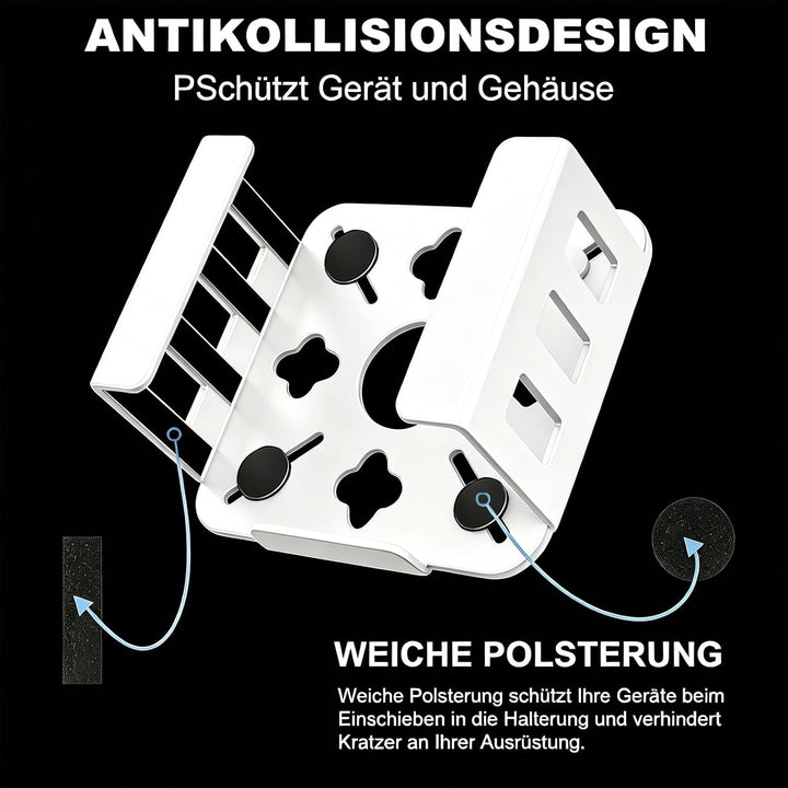 Wandhalterung für Mac mini M4/M4 Pro | Host-Aufbewahrungsbox unter dem Bürotisch, VESA-Wandmontage,
