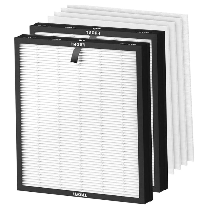 2 Stück HY4866 Luftreiniger Ersatzfilter mit 4 Stück Vorfilter
