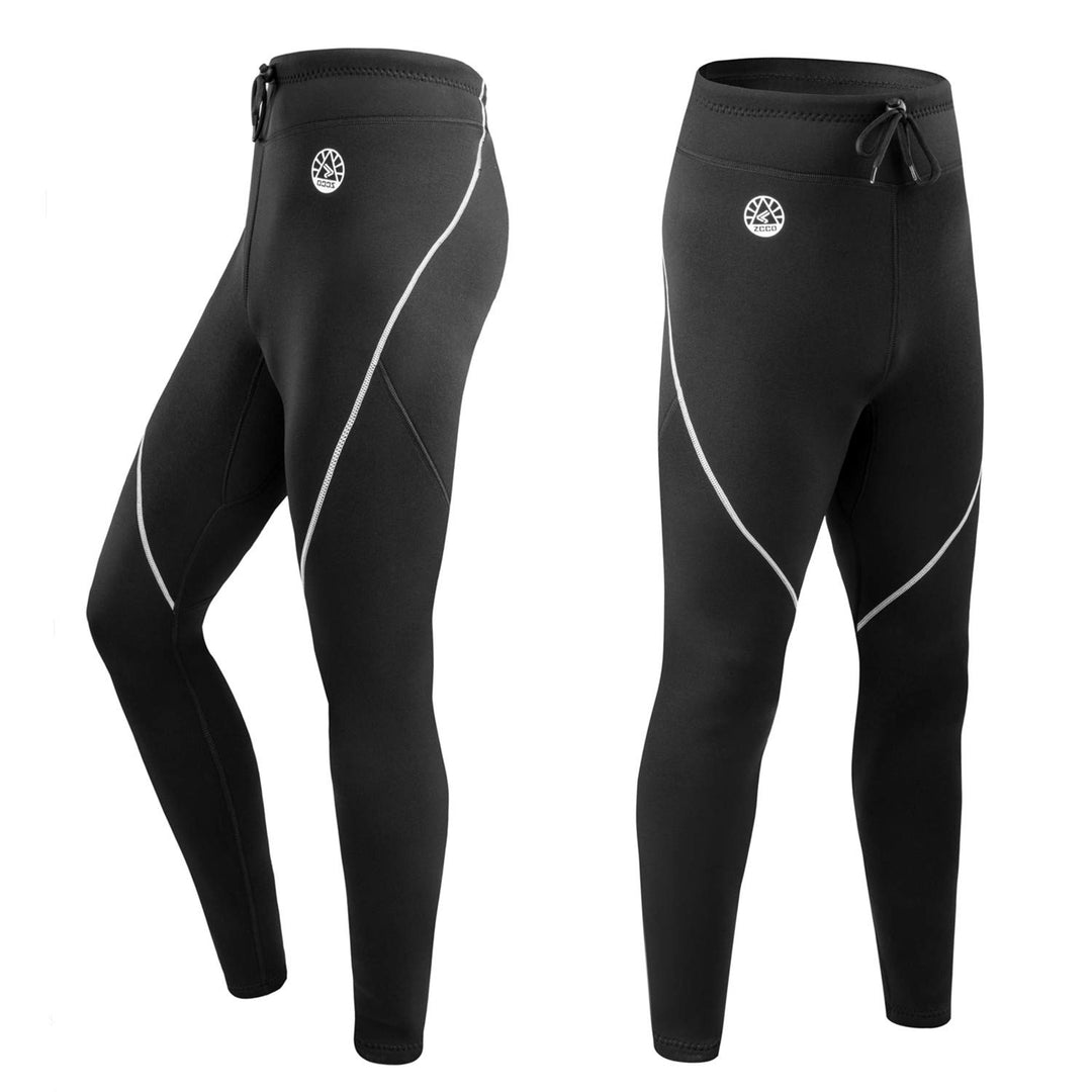 ZCCO Herren und Damen Neoprenhose, 1,5mm/3mmLange Neoprenhose, Tauchhose zum Surfen, Kajakfahren, Sc