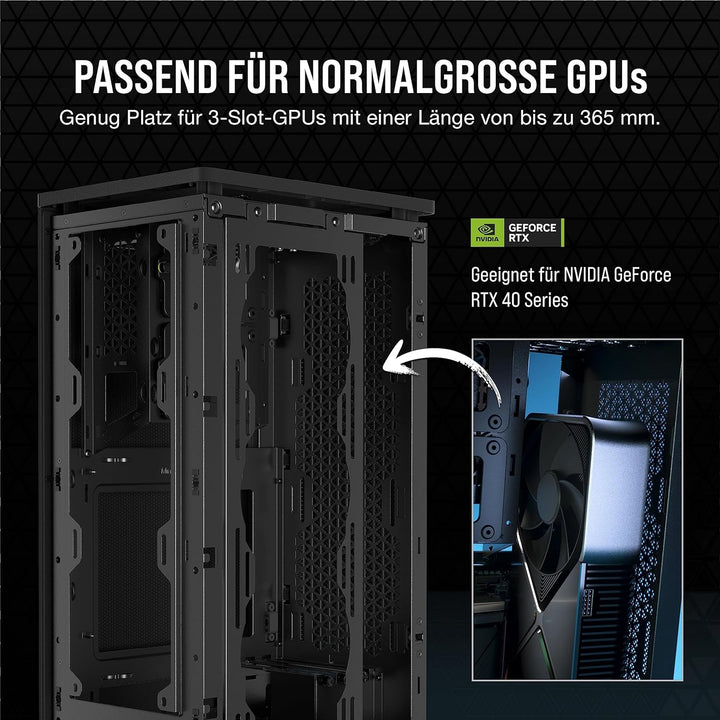 Corsair 2000D Airflow PC-Gehäuse Mini ITX – Format Mini ITX – Platten aus Netzstahl – DREI GPU-Steck
