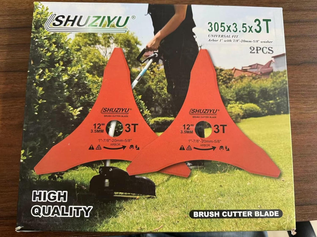 LSHUZIYU 305MMx3.5MM-3T, 2 Stück, 25.4mm Dorn mit Adapter 22.23-20-16mm, Freischneiderklinge, Freisc