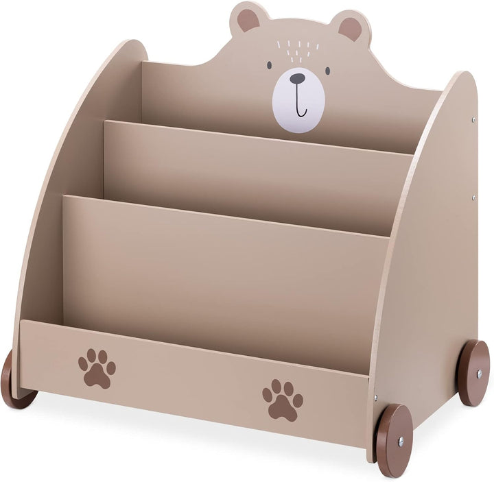 Navaris Bücherregal für Kinder - Kinderzimmer Regal für Bücher und Spielzeug aus Holz - 60 x 58 x 40