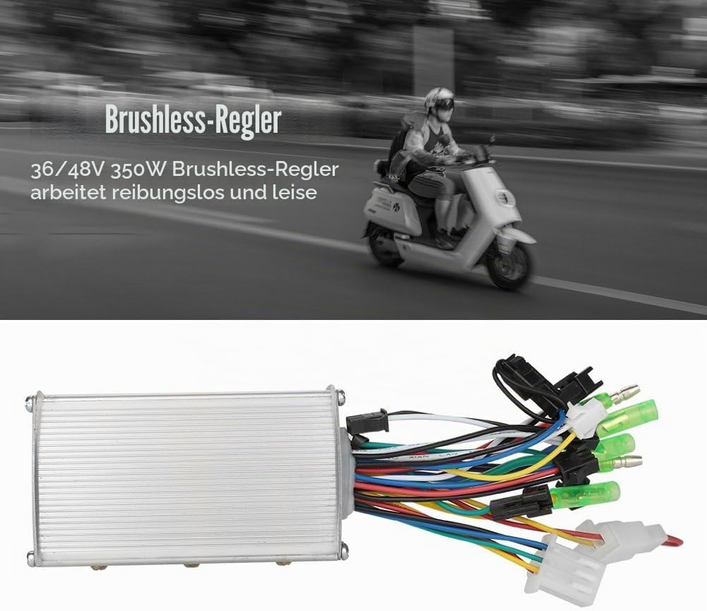 Brushless Controller 36V / 48V 350W Aluminiumlegierung E-Bike Brushless Motor Controller für Elektro