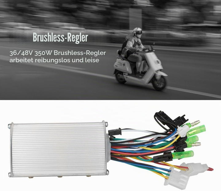 Brushless Controller 36V / 48V 350W Aluminiumlegierung E-Bike Brushless Motor Controller für Elektro