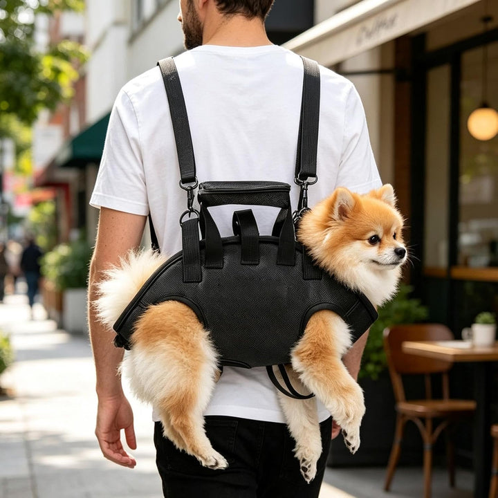Der Hundetrage-Rucksack Verstellbarer Rucksack Inklusive 1,5 M Zugleine | -Transporttasche für klein