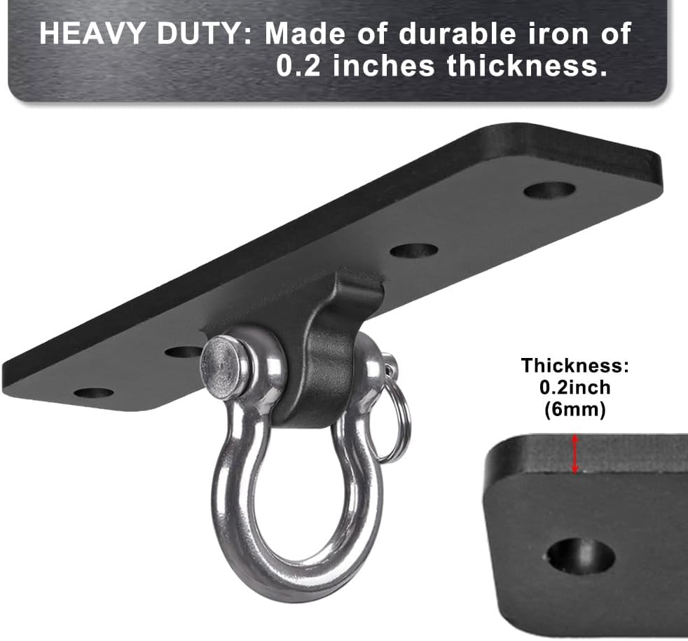 Dolibest Schwerer Taschen-Aufhänger, Wand-Deckenhalterung für Suspensionstrainer, Körpergewicht-Kraf