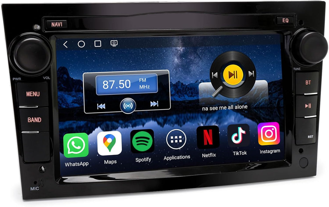 Erisin 7 Zoll 8-Kern 4GB+64GB Android 16 Autoradio Bluetooth GPS Navigation für Opel Corsa D Corsa C