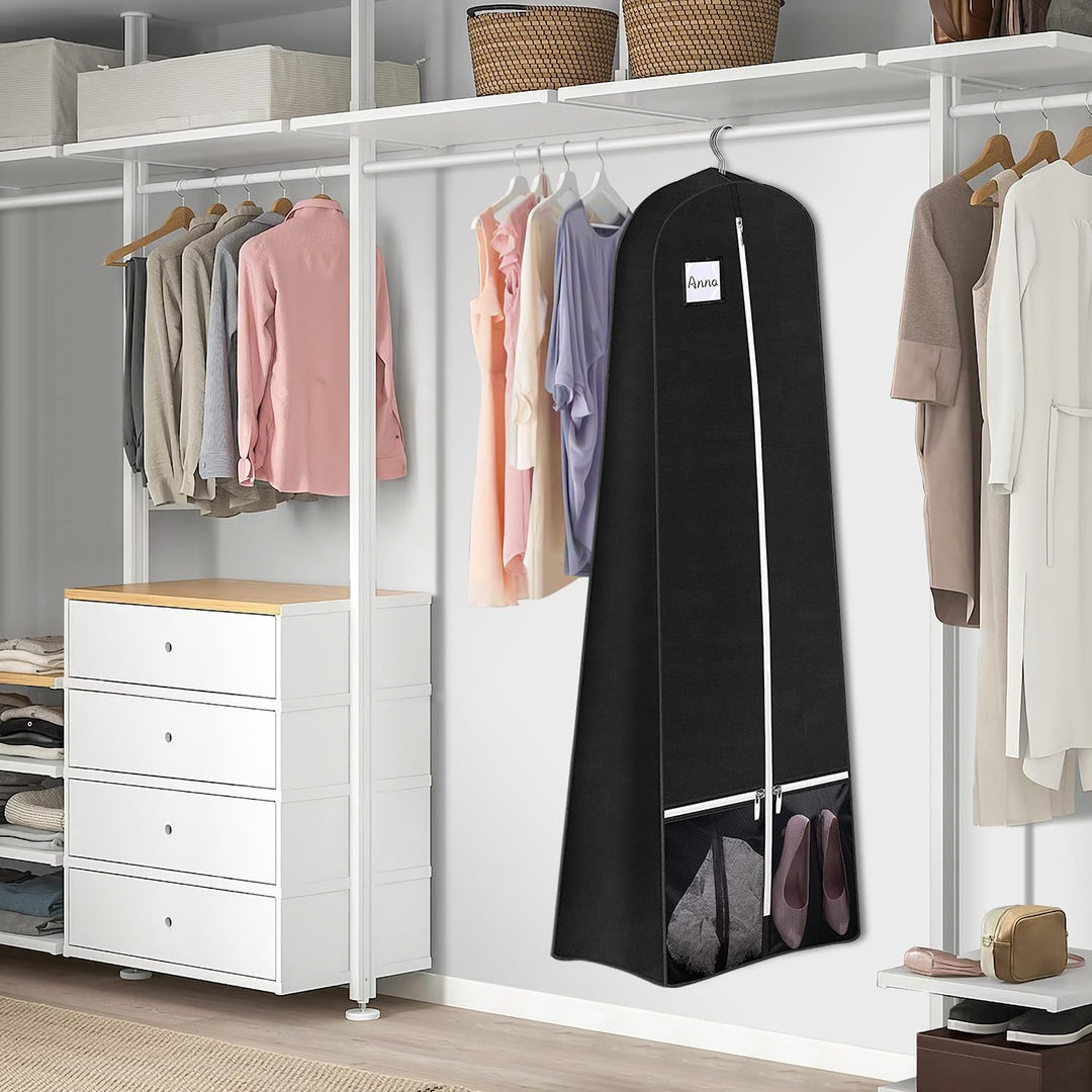 SLEEPING LAMB Kleidersack für Brautkleider, Kleidersack, 183 cm, mit Zwickel, Schuhtaschen, Reise-Kl