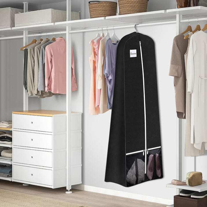 SLEEPING LAMB Kleidersack für Brautkleider, Kleidersack, 183 cm, mit Zwickel, Schuhtaschen, Reise-Kl