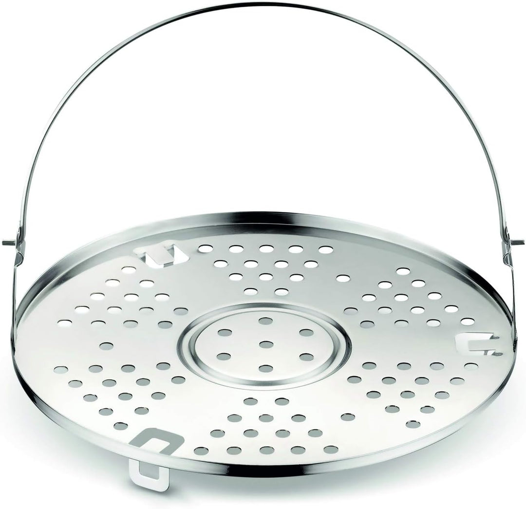 Lagostina Zubehör für Schnellkochtopf Grill, Edelstahl, Durchmesser 22 cm, Kapazität: 3,5/5/6/7/9 Li