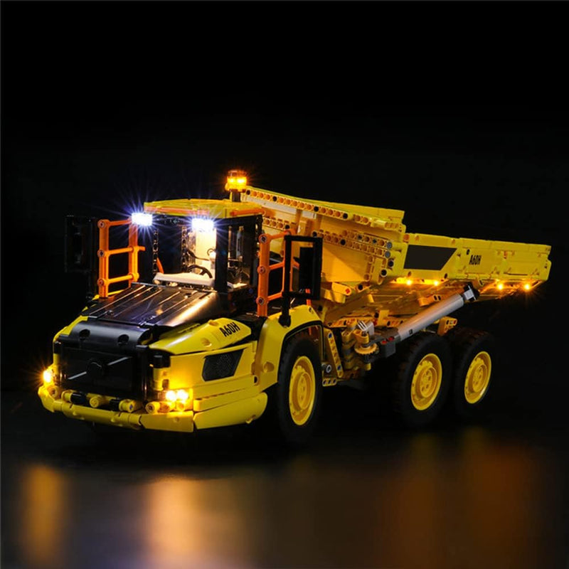 GEAMENT LED Licht-Set Kompatibel mit Lego Knickgelenkter Volvo-Dumper (6x6) (6X6 Volvo Articulated H