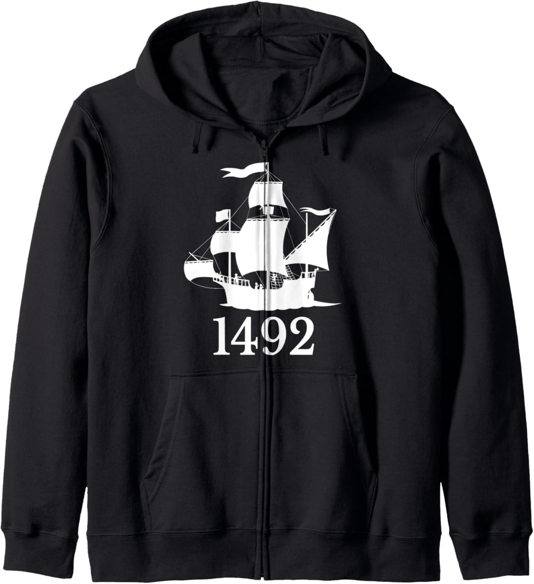 1492 Schiff Kolumbus Tag Feiertag Geschenk T Shirt Kapuzenjacke