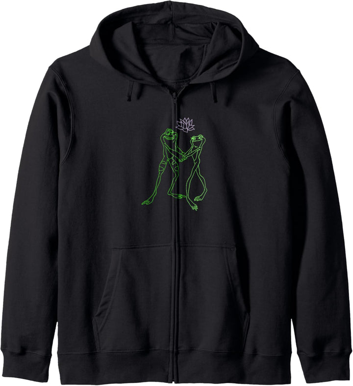 Disney Princess And The Frog Tiana & Naveen Frogs Left Chest Kapuzenjacke