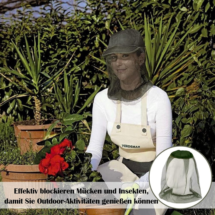 5 Stück Mückennetz Kopf, Mückenschutz Schottland, Moskitonetz Kopf, Mückenschutz Outdoor Kopfnetz, H