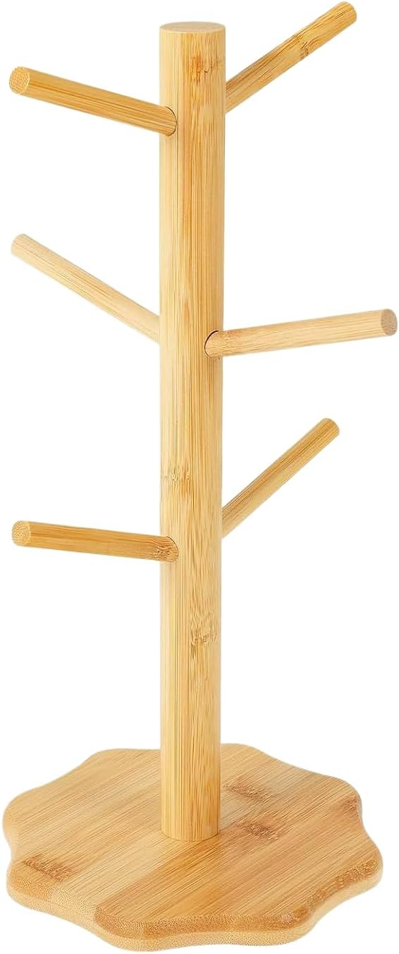 2 Stück Brezelständer Holz, Holzbrezelhalter, Donut Ständer Glatte Gratfreie, Baumförmige Brezel 6-a