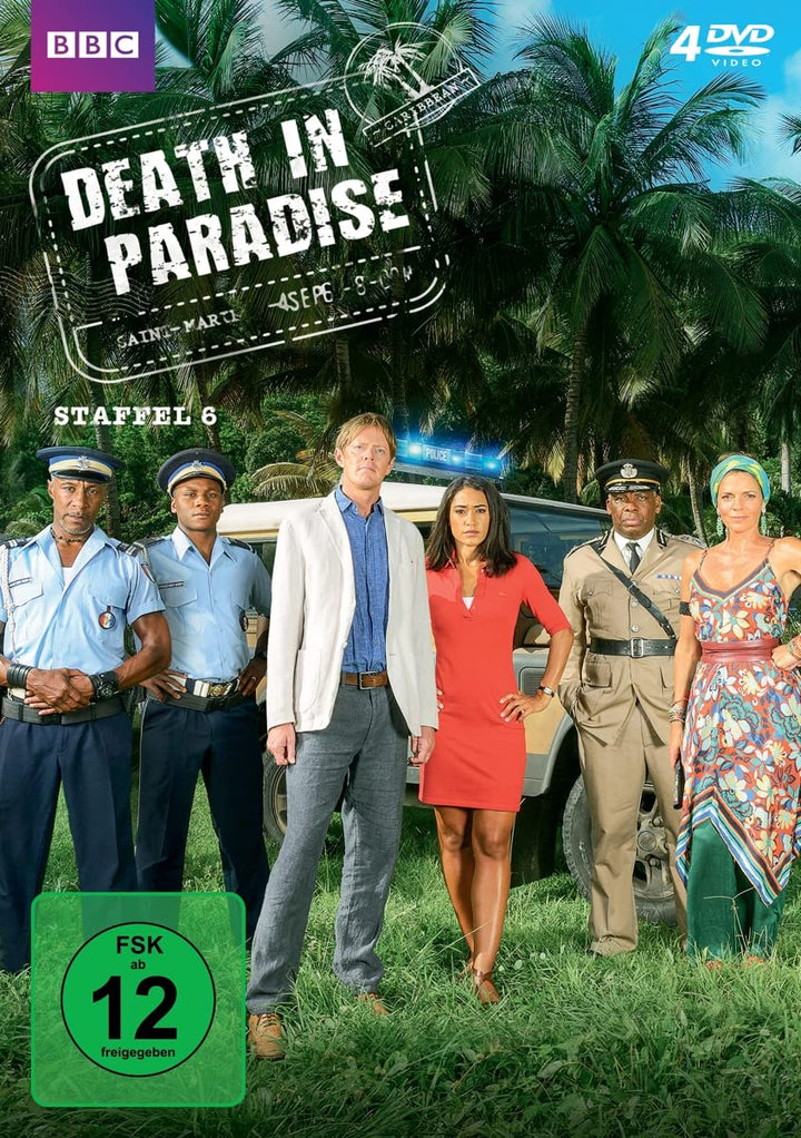 Death in Paradise - Staffel 6 (Ltd. Edition + Palmen-Getränkehalter) [4 DVDs], DVD