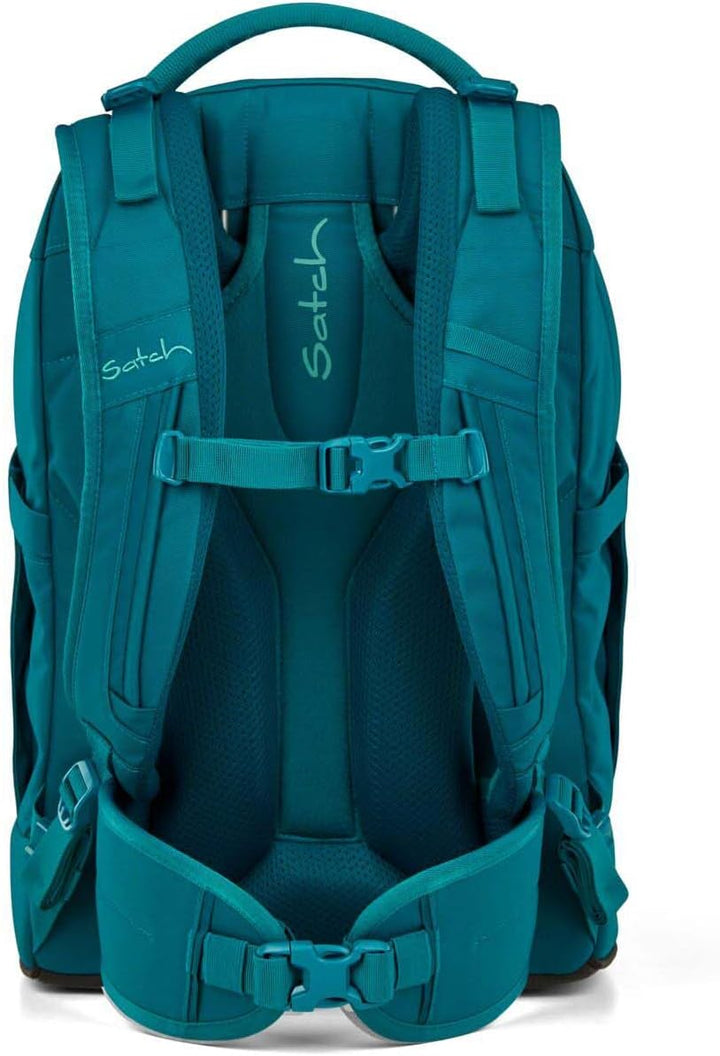 Satch Pack Schulrucksack Set 2tlg. inkl. Pencil Slider (Deep Petrol), Deep Petrol