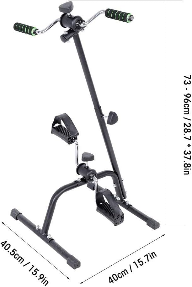 Mini-Heimtrainer, Arm- und Beinübung, Fahrrad Training für ältere Menschen mit Behinderungen, Schwar