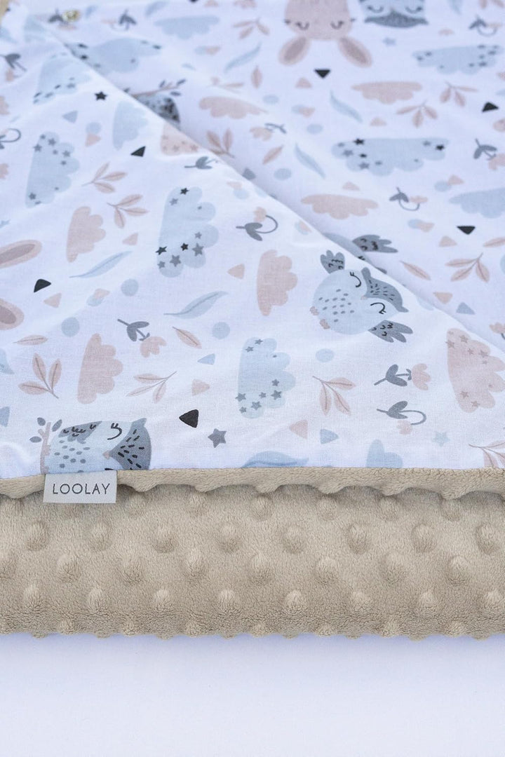 LOOLAY Einschlagdecke Babyschale - Babydecke Autositz 90x90 cm - Fusssack für Autositz Ganzjahresdec