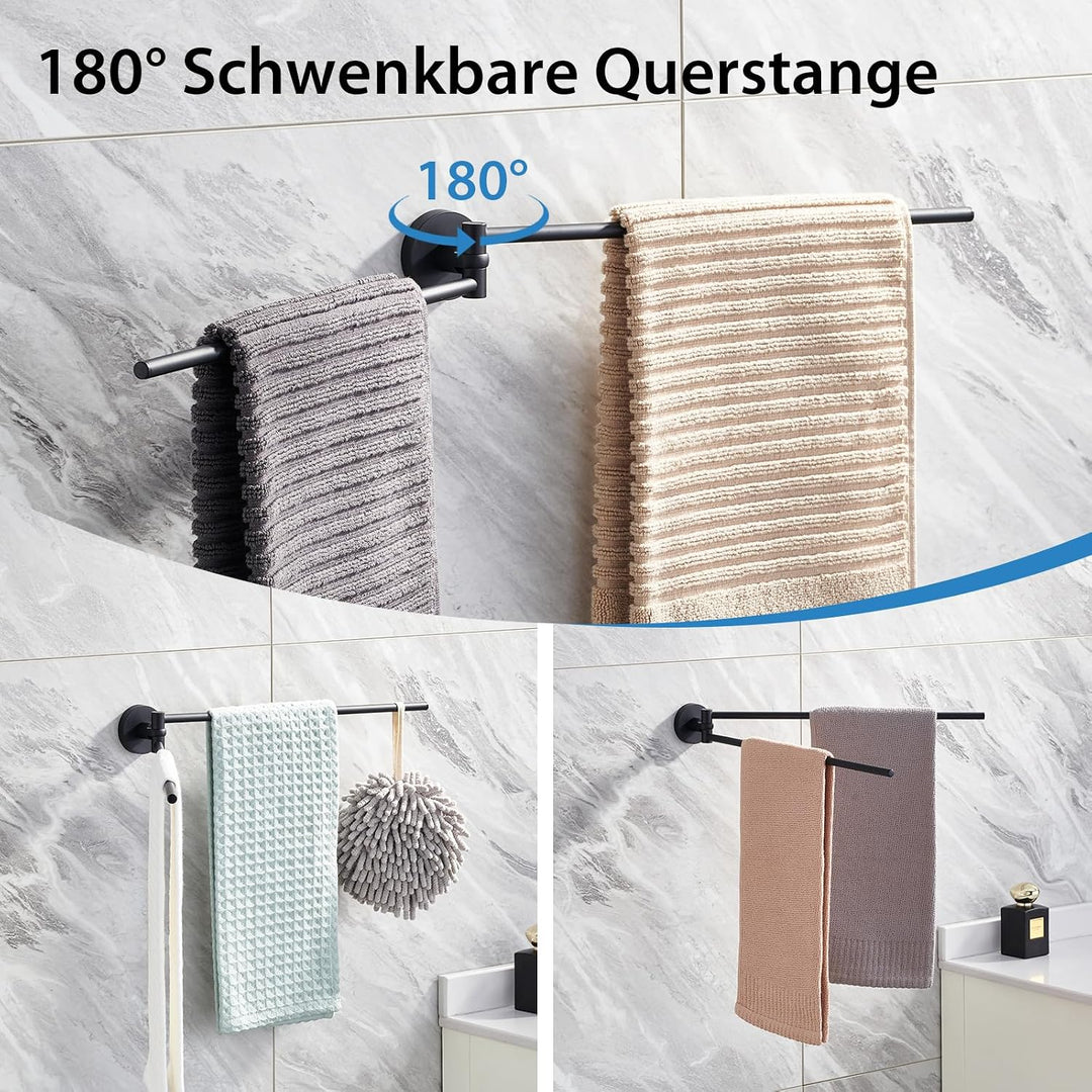 Doppel Handtuchhalter Bad Handtuchstange 40cm Handtuchständer, Zweiarmig Bad Handtuchhaltern Wandmon
