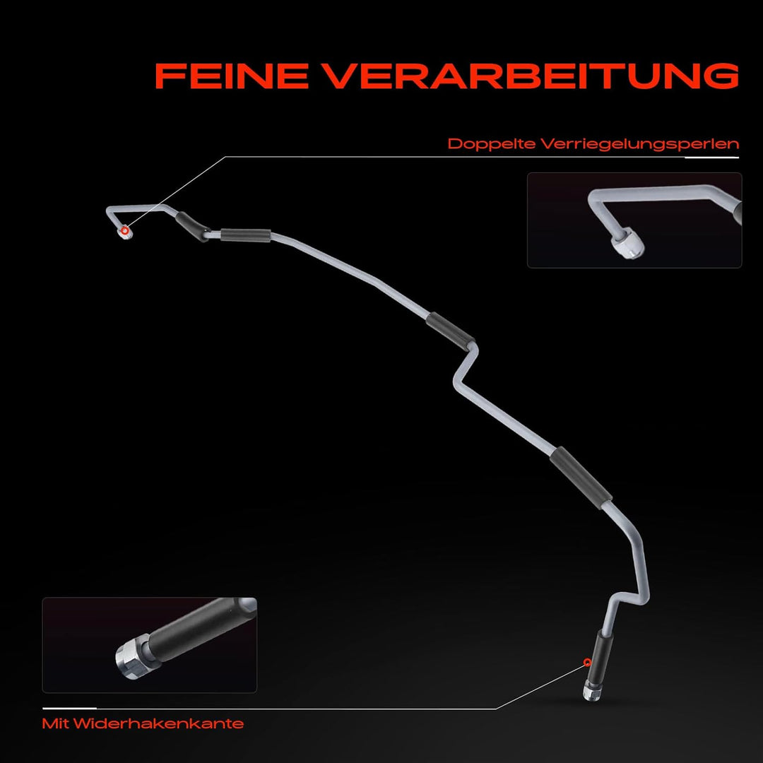 Frankberg Servolenkung Schlauch Druckschlauch Kompatibel mit Fiesta IV JA JB 1.2L-1.8L 1995-2002 Pum