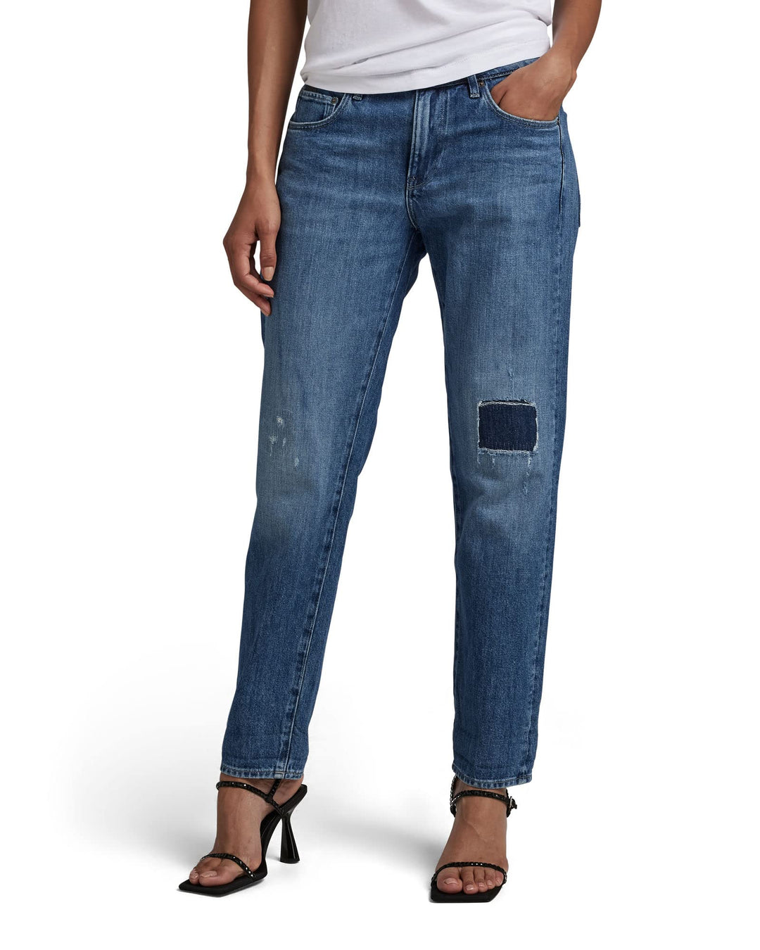 G-STAR Damen Kate Boyfriend Fit Jeans Jeans 26W / 32L Blau (Faded Capri Restored D15264-c779-d347),