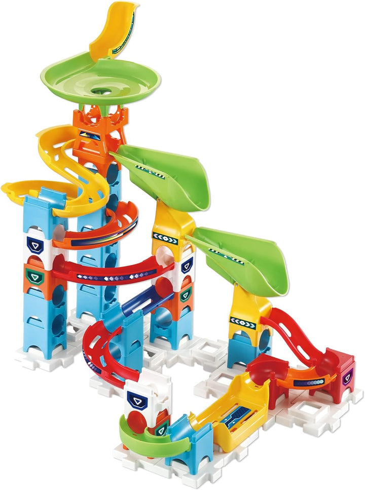 VTech 529603 Marble Rush Double Drop Set Murmelbahn-Bausatz, englische Version Doppeltes Tropfen-Set