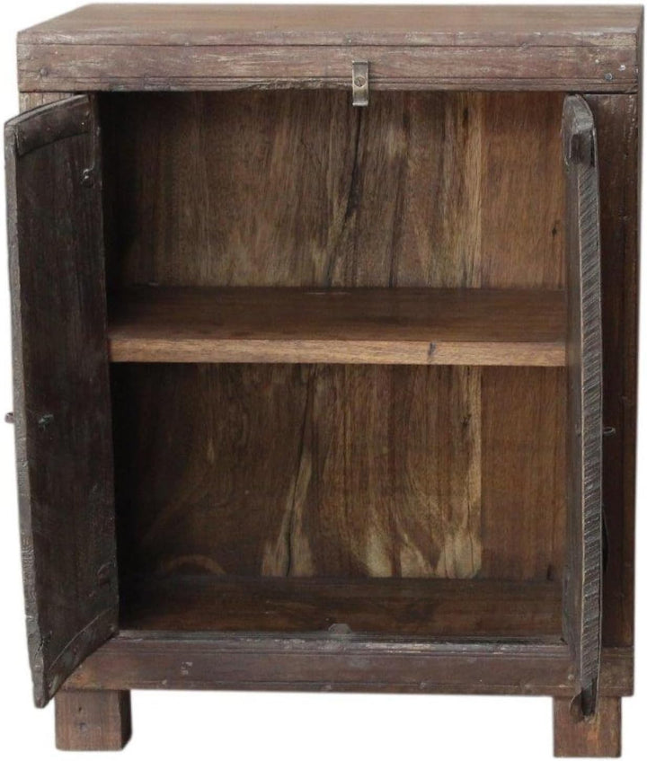 GURU SHOP Vintage Beistellschrank, Kommode, Nachttischschrank, Flurschrank - Modell 68, 53x43x26 cm