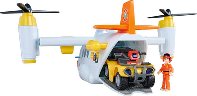 Simba 109252615 Feuerwehrmann Sam Rettungsflugzeug Fire Swift (42 cm) -grosses Spielzeug Flugzeug mi