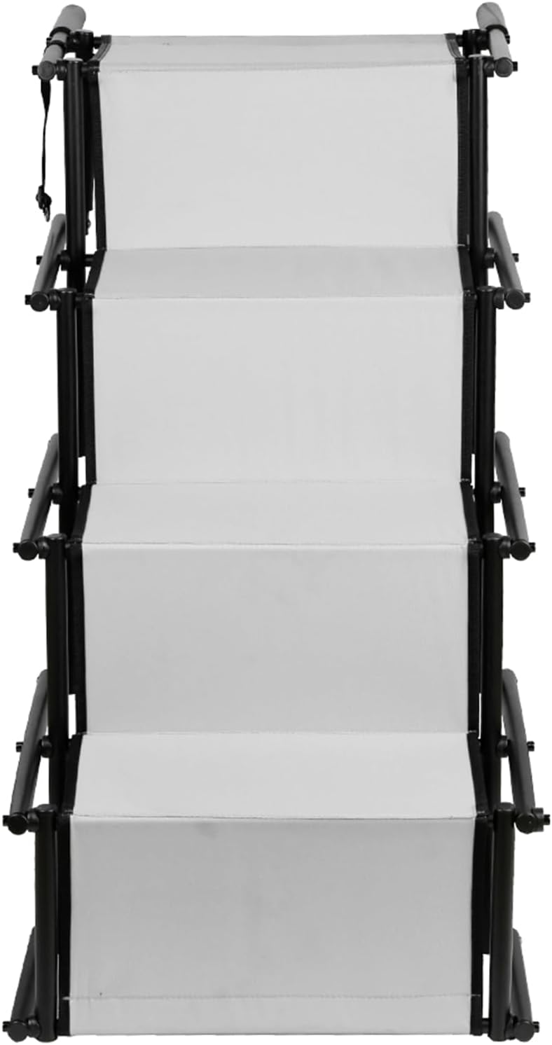 Homewell Hunderampe Auto Klappbar - Bis 70 kg Belastbar - Leicht zu Lagern - Treppe für Hunde mit Ve