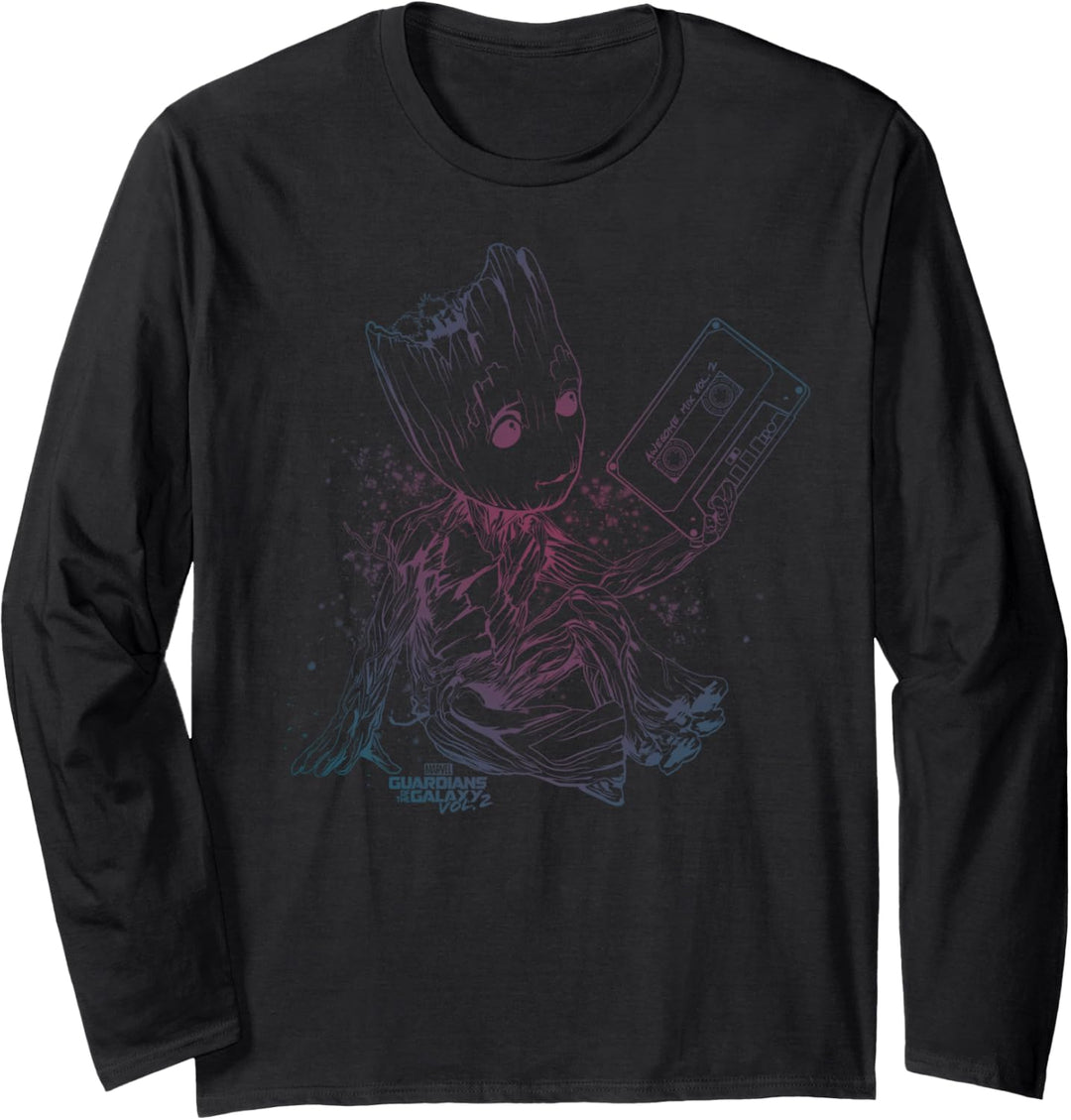 Marvel Guardians Vol. 2 Groot Tape Gradient Langarmshirt