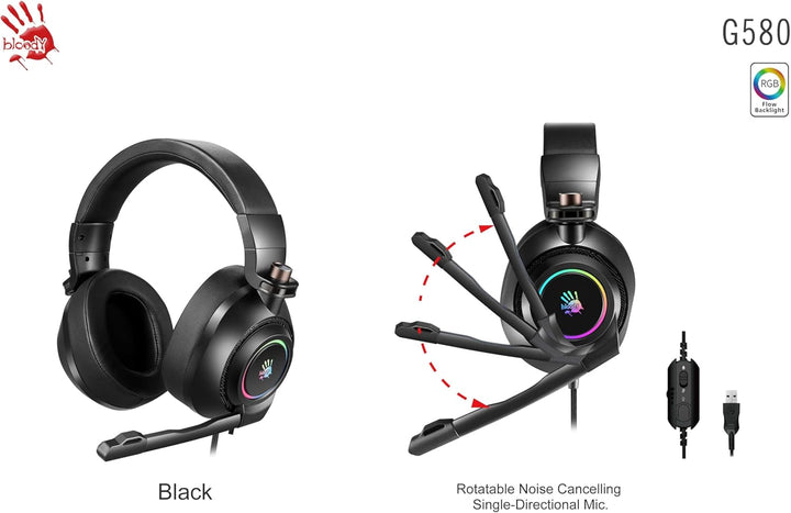 Bloody G580 7.1 Surround Sound RGB USB MICROFONT (Gamer) Tasche